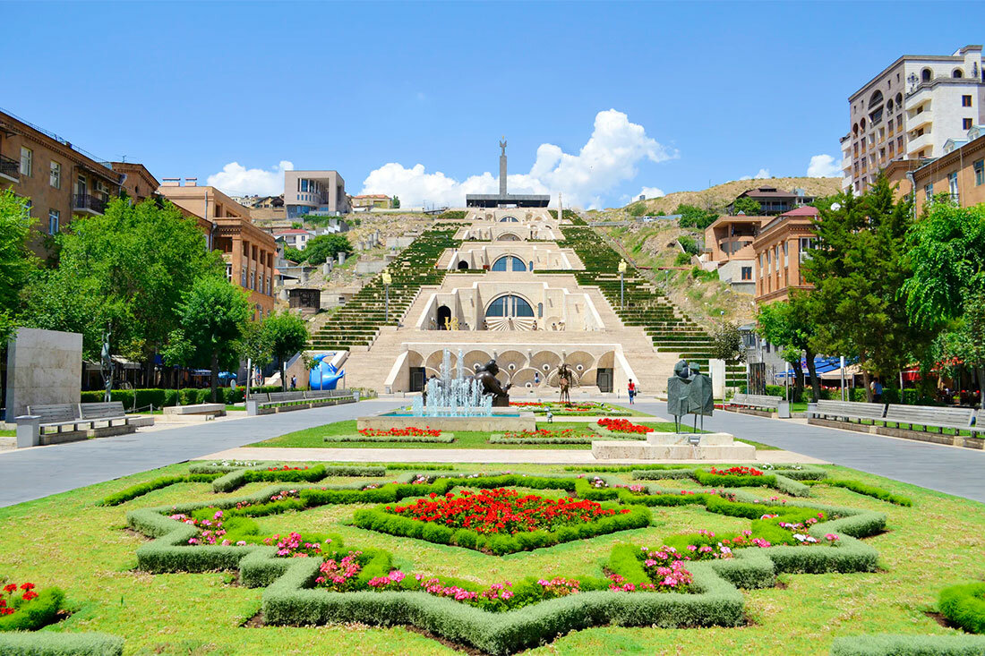 The Cascade complex and its garden in central Yerevan