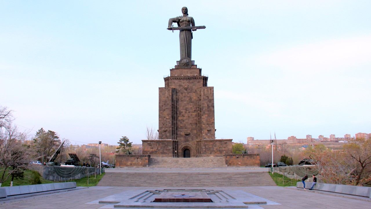 Mother Armenia monument in Victory Park